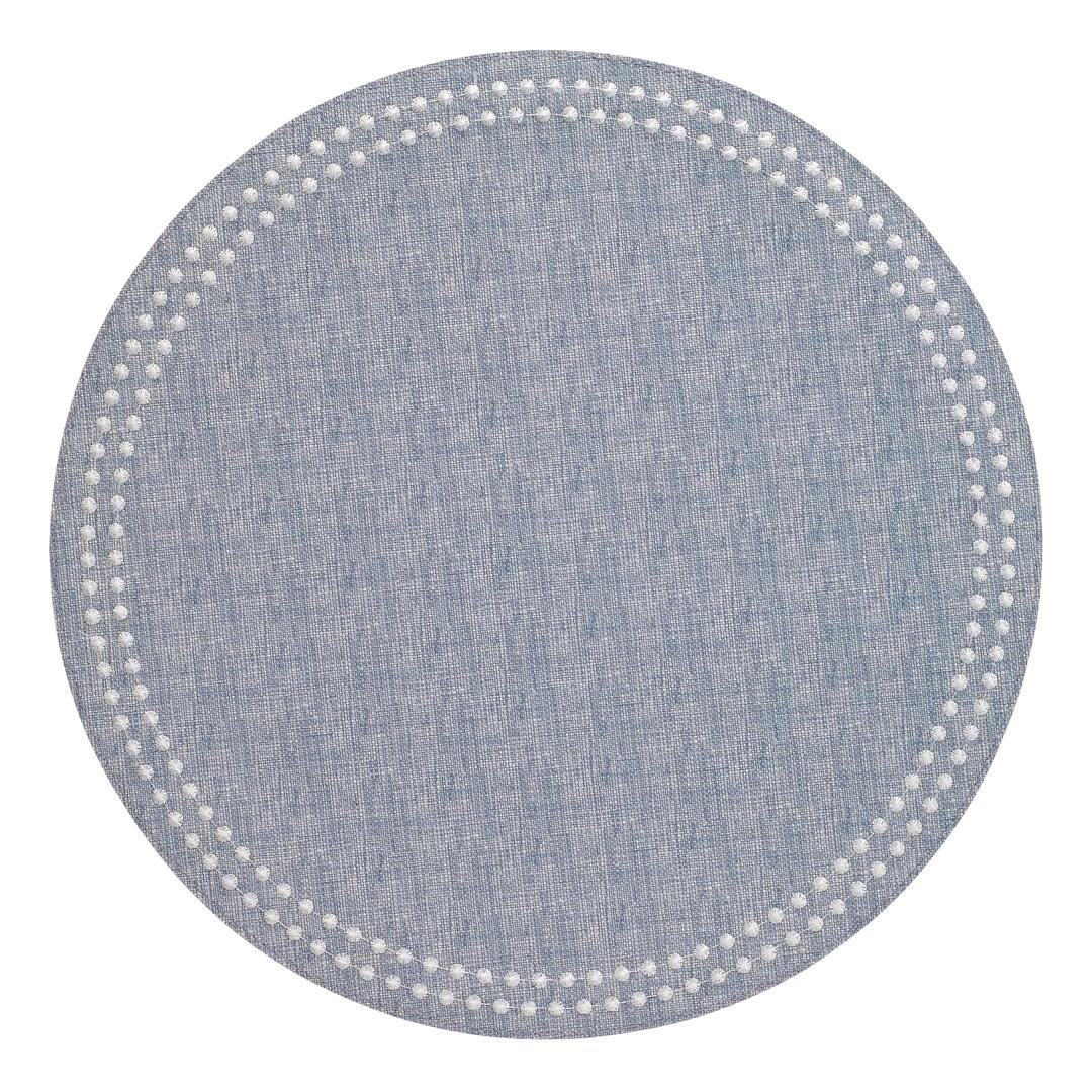 Pearls Round Placemat Set of 4- Beige Color