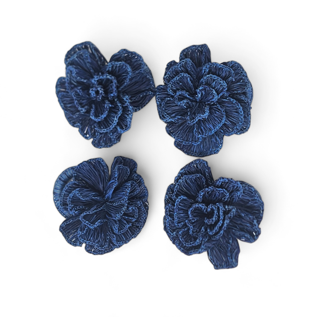 Peru Flower Napkin Ring Set of 4