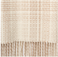 Rustic Alpaca Plaid Throw -