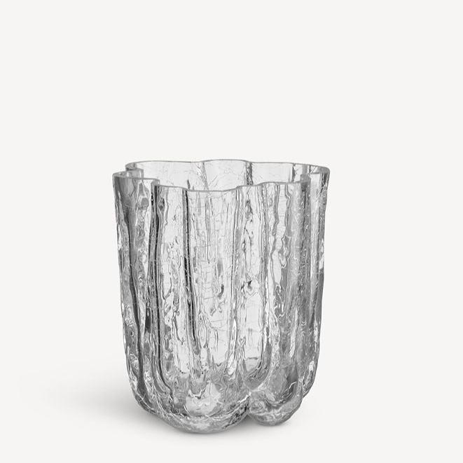 Crackle Vase Clear Small