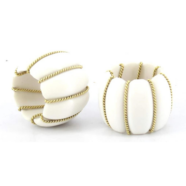 Ribbon Napkin Ring Set of 4