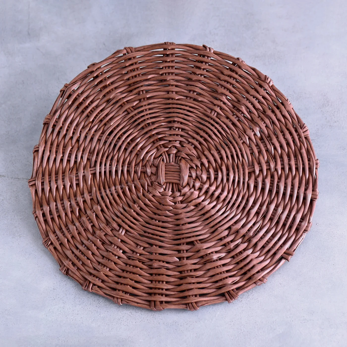 Vida Faux Wicker Placemat Brown Set of 4