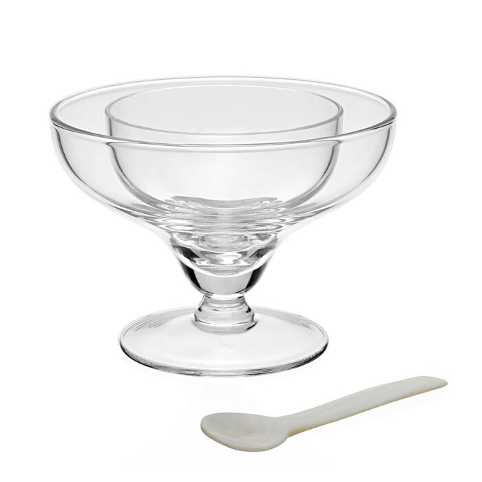 Caspia Seafood/Caviar Server with Spoon