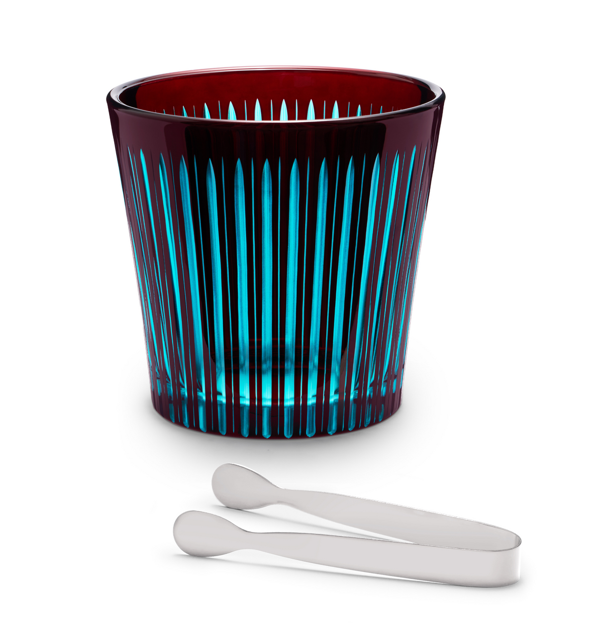 Prism Ice Bucket w/ Tongs -