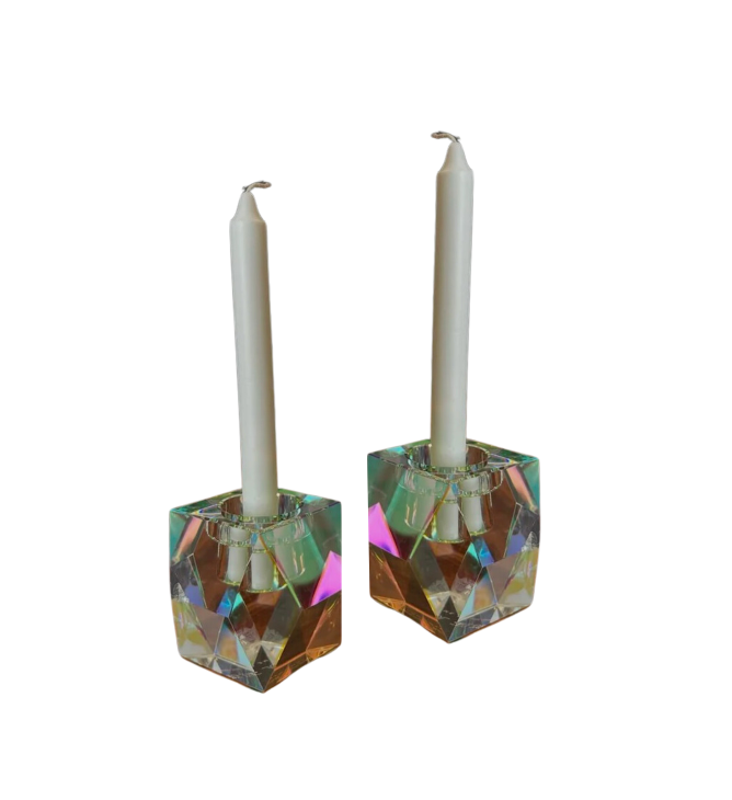 Iridescent Candle Holder Set - Small