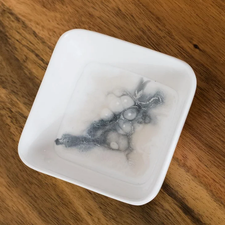 Painted Dip Bowl - Marble