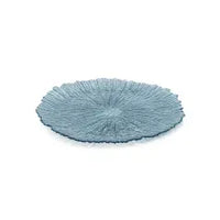 Glacier Glass Serving Platter Sapphire