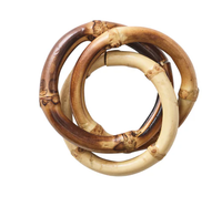 Bamboo Trinity Napkin Ring Set of 4