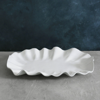 Vida Bloom Oval Platter White - Large