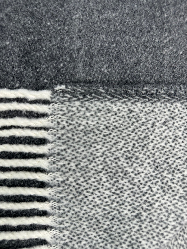 Double Faced Solid Mini Chevron Throw -