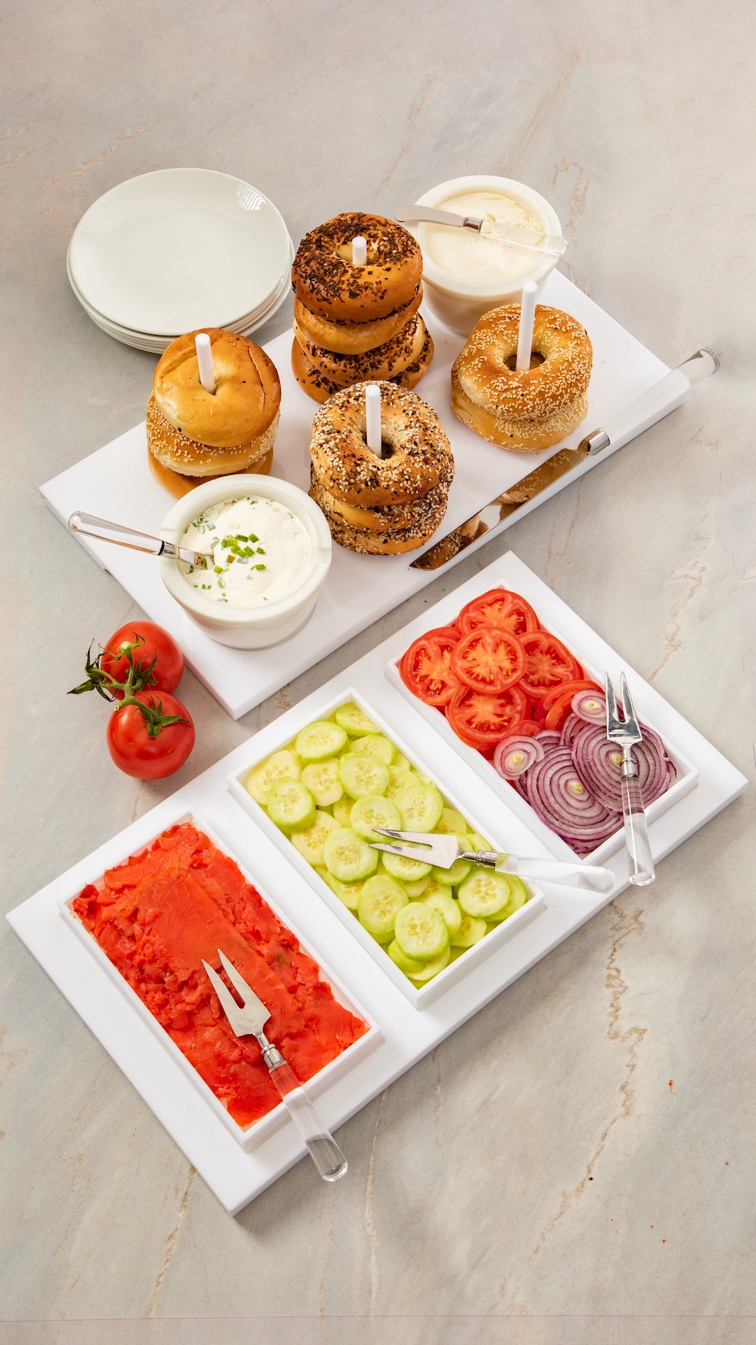 Bright White Brunch Board