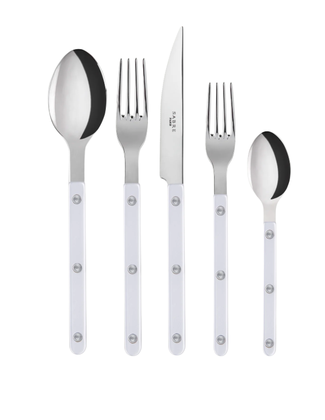 Bistrot Pearly Shiny Silver 5 Piece Setting -
