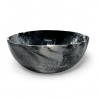 Radiant Resin Serving Bowl - Black & White.