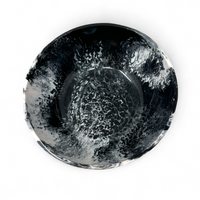 Radiant Resin Serving Bowl - Black & White.