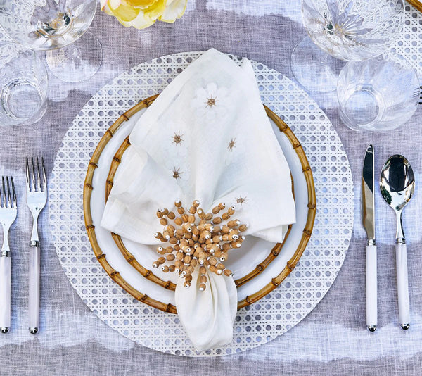 Reed Placemats Set of 4 - White