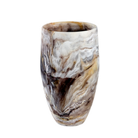 Swirl Resin Classic Vase Mocha - Large.