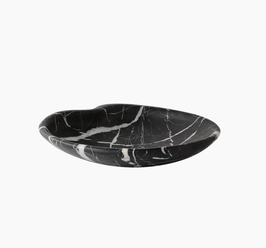 Lily Marble Bowl Black -
