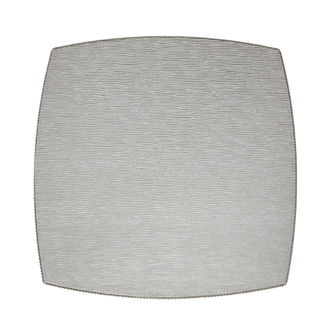 Square Reversible Soho Natural & Horizon Placemat - Set of 4.