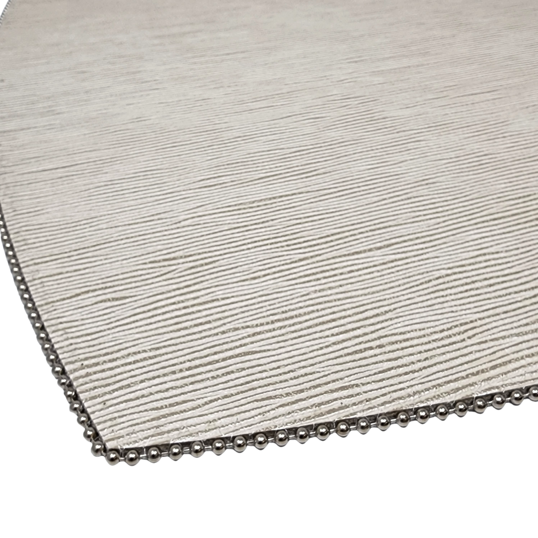 Square Reversible Soho Natural & Horizon Placemat - Set of 4.