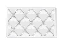 Tufted Silver with Diamonds Vanity Tray -