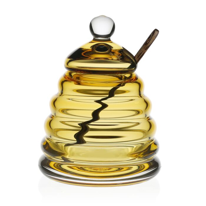 Honeycomb Jar & Spoon 5"