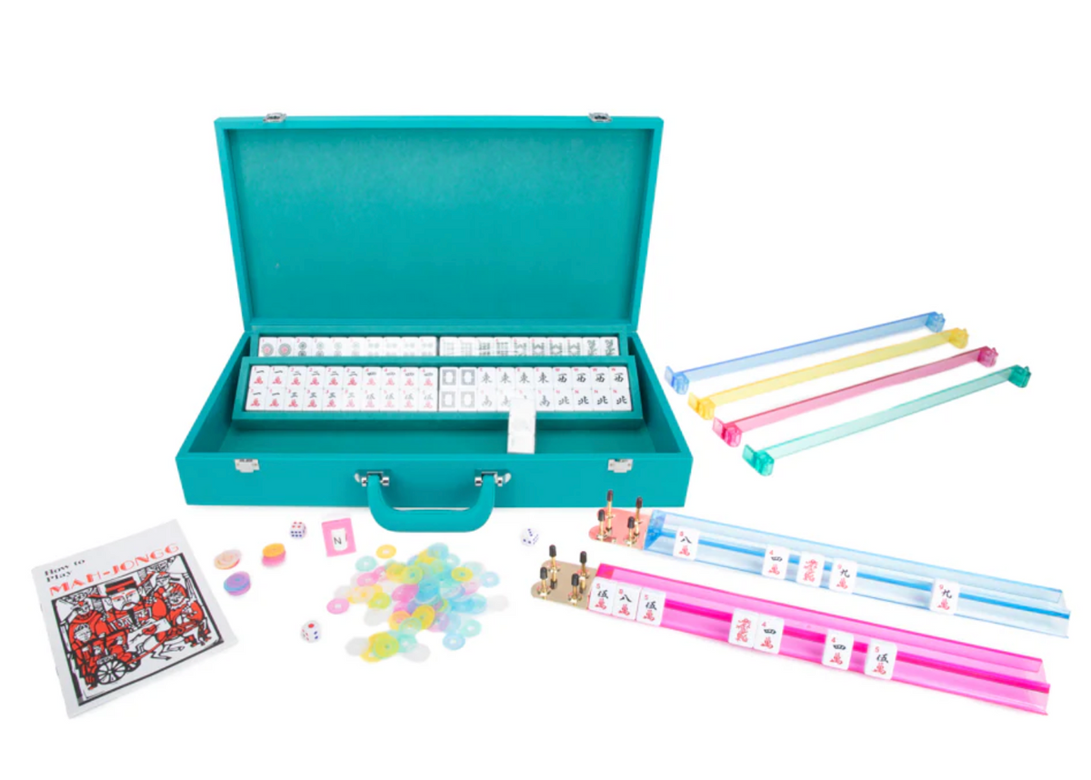 Ellen Mahjong Travel Set - Teal