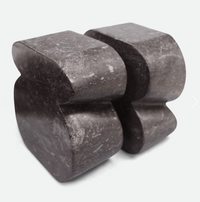 Calysta Marble Bookends Set  - Black