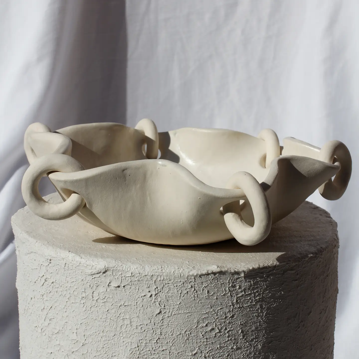 Rings Ceramic Ivory Bowl