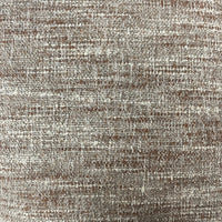 Close-up of the Decor Fifty-Five Queluz Pillow Wheat Bread 22 x 22, featuring a textured brown and beige pattern with irregular threads—a perfect neutral throw pillow to add cozy style to your space.