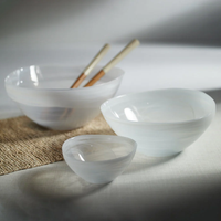Monte Carlo White Alabaster Bowl