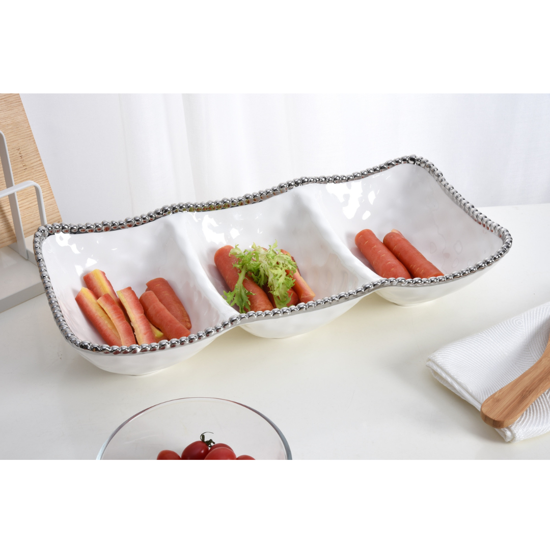 Salerno 3 Section Deep Serving Tray