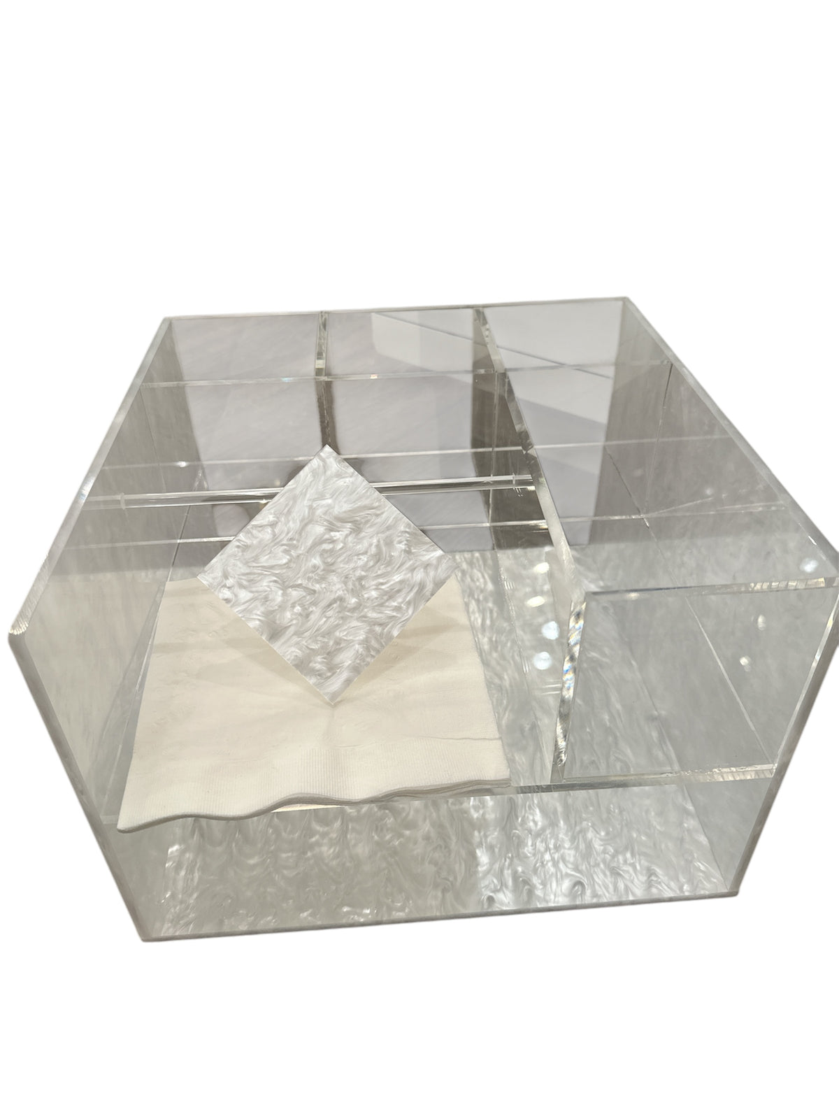 Posh Swivel Silverware Caddy - White