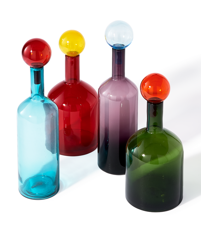 Bubble Bottles Mulit Color Set of 4