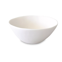 Sculpt Tapered White Medium Bowl