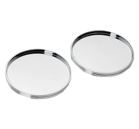 K+T Two Silver-Plated Coasters