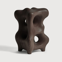 Mahogany Organic Sculpture Dark Brown