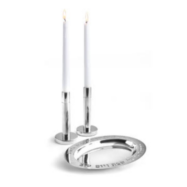 Shabbat Tray with Candlesticks