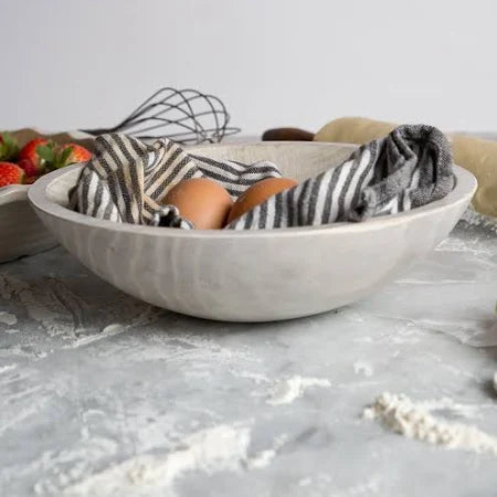 Round Wood Bowl Driftwood 15"