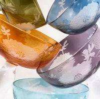 Peony Coupe Glass Mutli Set of 6