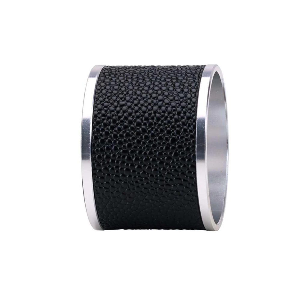 Skate Napkin Ring Set of 4 Black