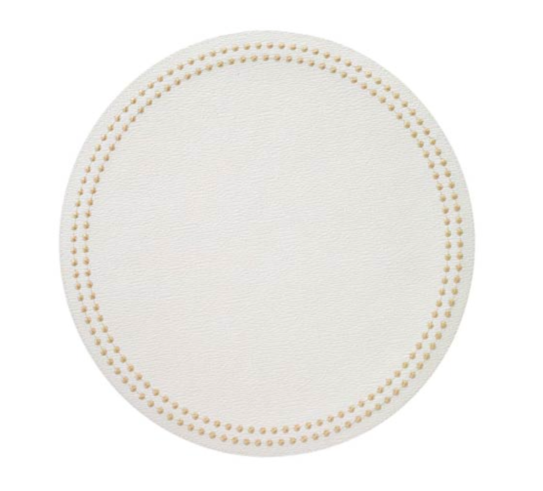 Pearls Round Placemat Set of 4