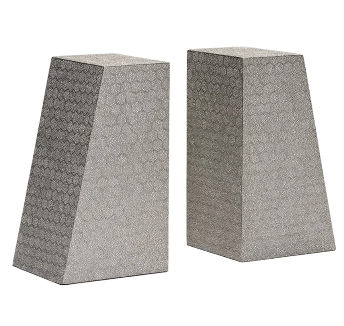 Rene Faux Shagreen Bookends Set of 2 -