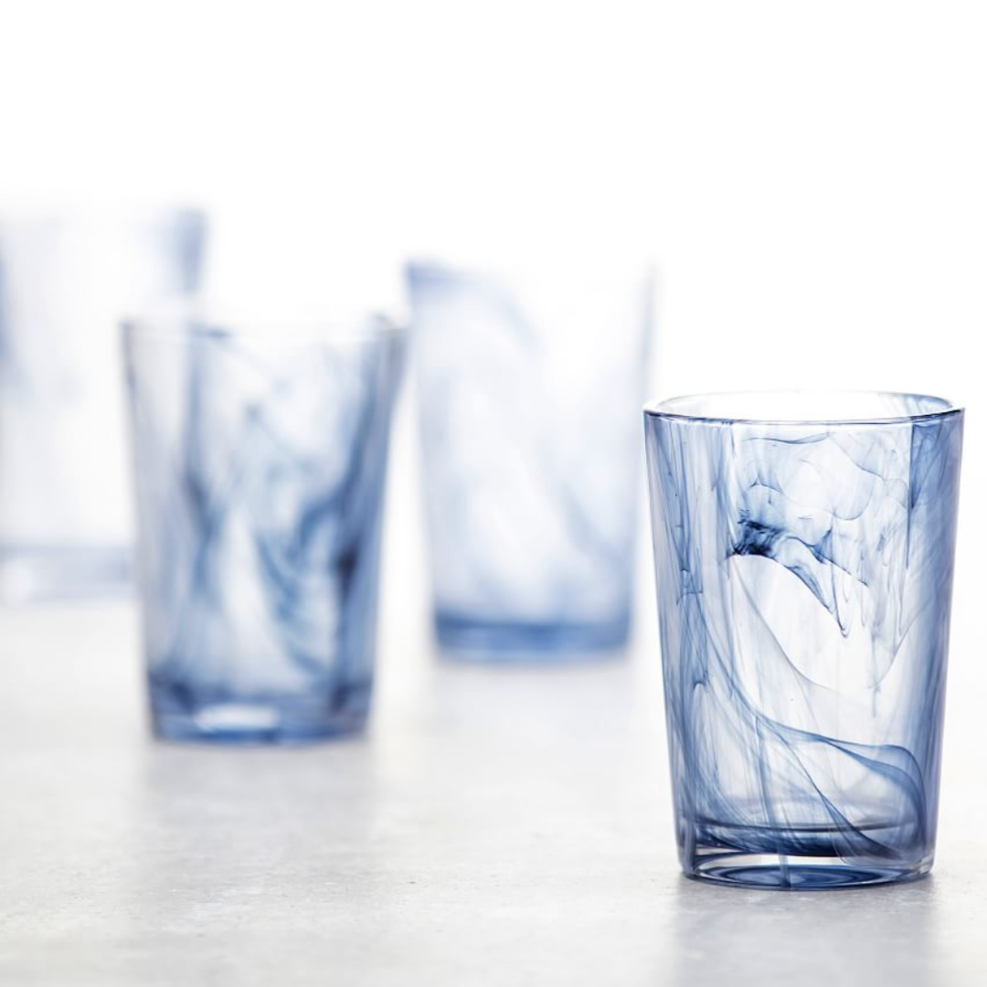 Spiral Ink Blue Drinkware