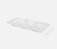 Livingston 3 Section Serving Tray - Clear