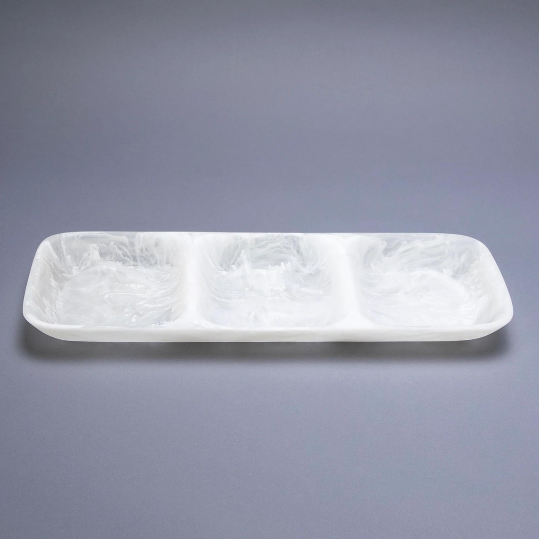 Swirl Classic Resin 3 Section Tray