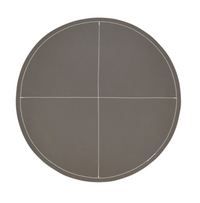 Faux Leather Round Slate Placemat Set of 4