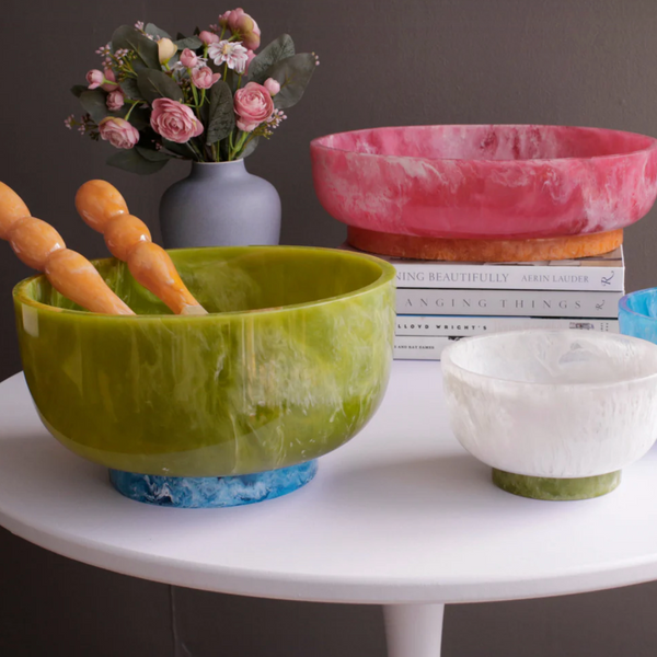 Resin Rio Bowl Green & Blue -