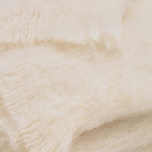 Brushed Alpaca Throw - Cream