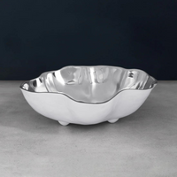 Thanni Onyx Bowl White & Silver.