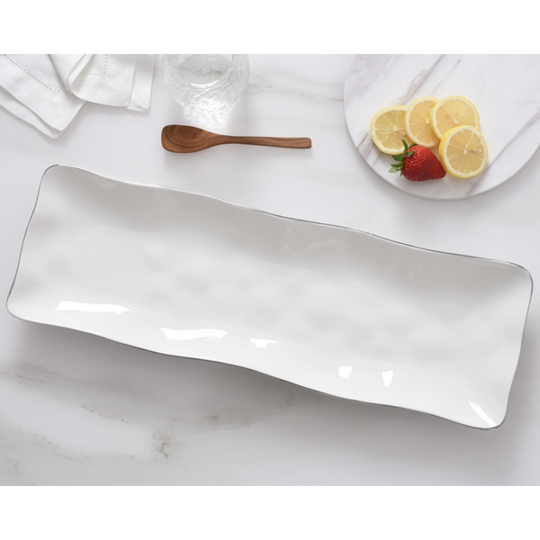 Thin & Simple Long Rectangle Serving Platter.